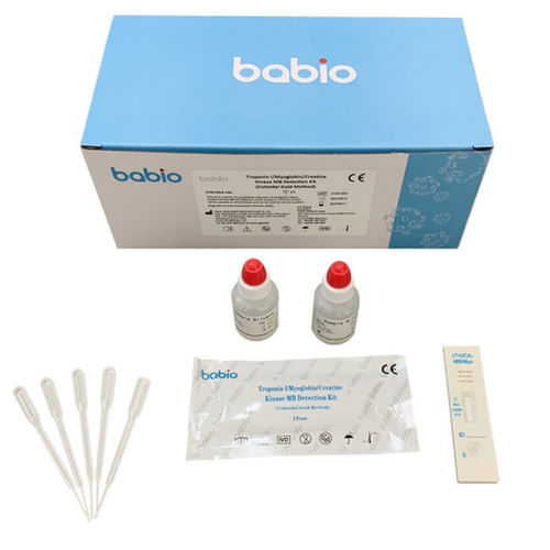 Kit de prueba para enfermedades cardiovasculares - Jinan Babio Biotech - para anticuerpos / cTnI / de mioglobina