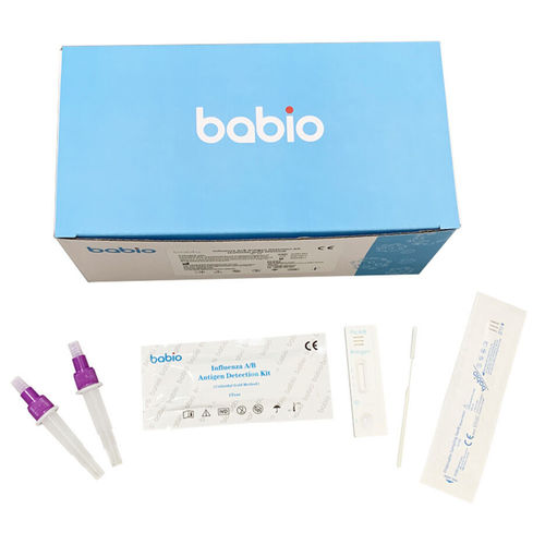 Kit de prueba de gripe - Jinan Babio Biotech - de influenza A / de influenza B / inmunocromatográfico