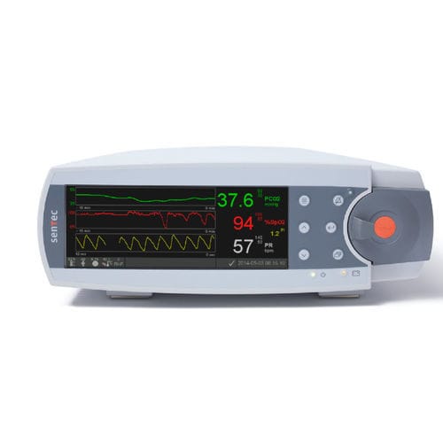 Monitor de paciente compacto - Sentec - de CO2 / SpO2 / de respiración artificial