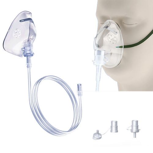 Máscara de oxígeno de PVC - Entie Medica - transparente / ajustable