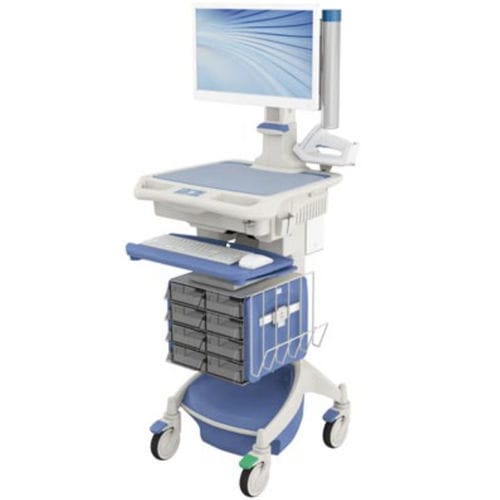 Estación de trabajo informática médica - AccessRx Secure™ - Touchpoint Medical - de altura regulable / móvil