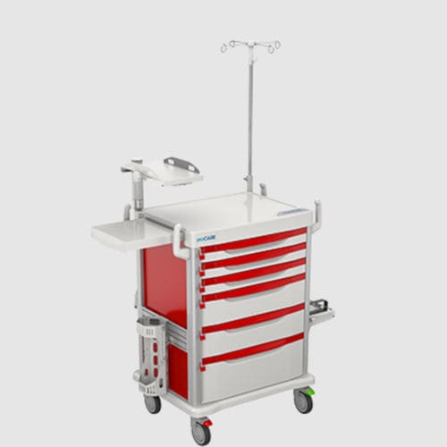 Carro médico - AP-AMSSWASH - Touchpoint Medical - de emergencia / de uso general / para aparato