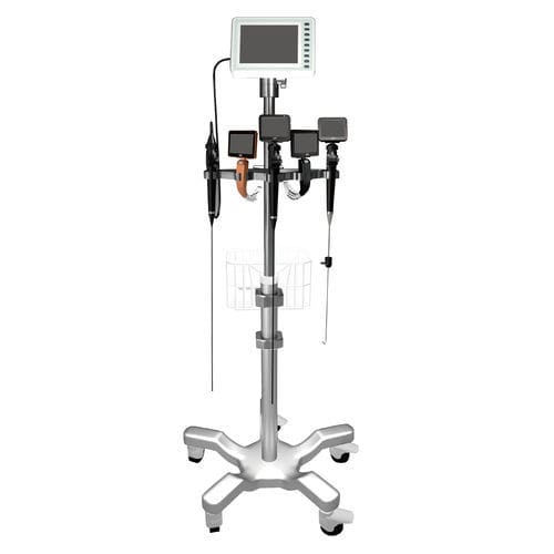 Carro médico - YS-T5 - Jiangsu Mole Electronic Technology - para endoscopio / multifunción / de acero inoxidable