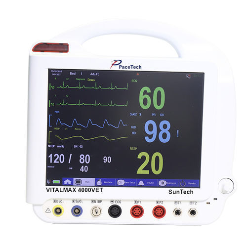 Monitor de paciente portátil - VITALMAX 4000VET - Pace tech Medical - ECG / RESP / TEMP