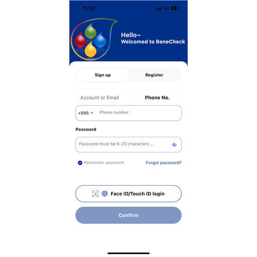 Aplicación para móviles de monitorización - BeneCheck - Shennona - de gestión de datos / médica