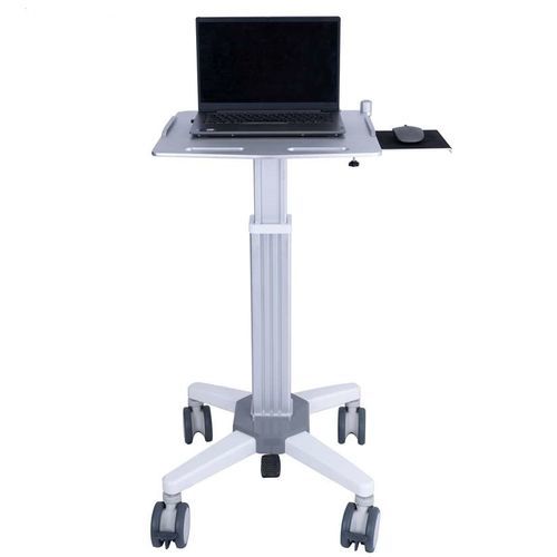 Carro informático médico - QingDao Wealthy automation equipment co., Ltd - para ordenador portátil / de altura variable / seguro