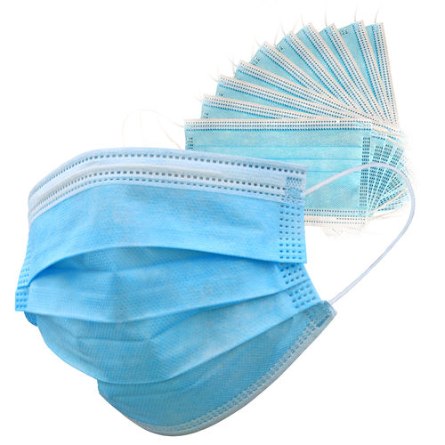 Mascarilla quirúrgica pediátrica - PMT-DFMkids - Pain Management Technologies - caja de 50 / celeste / desechable