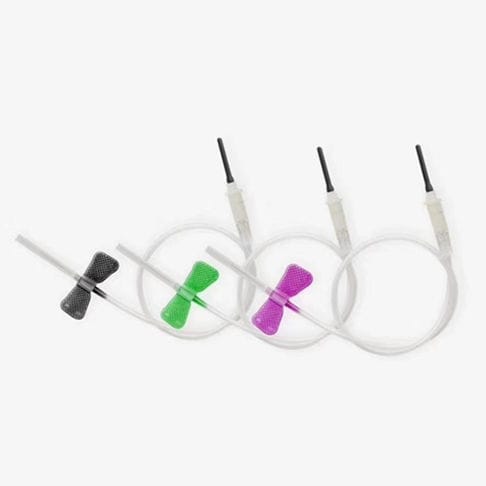 Aguja de extracción de sangre - HeBei ChaoRan Medical Instruments - con aleta / 25 G