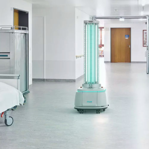 Robot de desinfección UV - DiSiRt  - ACCREA Engineering - móvil / automatizado / con lámpara germicida