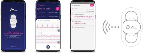 Aplicación para móviles médica - AT-Note - ATsens Co., Ltd. - para ECG / de registro / visualizador