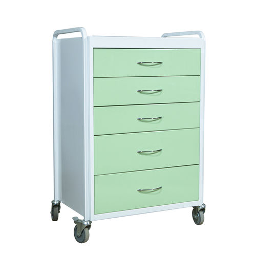 Carrito De Baño Con Cajones Carrito Con 4 Cajones Y Ruedas - Organizador Para Baño, Cocina O Dormitorio (Color Lila) Tablero Madera