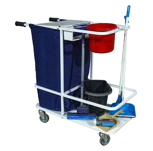 Carro médico - TUP - Zapovit - de limpieza / con soporte para bolsa de basura / móvil