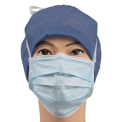 Mascarilla quirúrgica EN14683 - 15701F - Zhejiang Lanhine Medical Products - para adulto / caja de 50 / azul