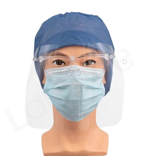Pantalla facial de polietileno - Zhejiang Lanhine Medical Products - de policarbonato / máscara integral / para adulto
