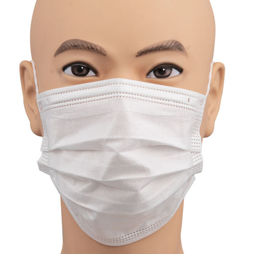 Mascarilla quirúrgica EN14683 - 15601F - Zhejiang Lanhine Medical Products - para adulto / caja de 50 / azul