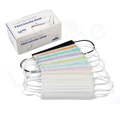 Mascarilla quirúrgica EN14683 - 15603F - Zhejiang Lanhine Medical Products - para adulto / caja de 50 / azul