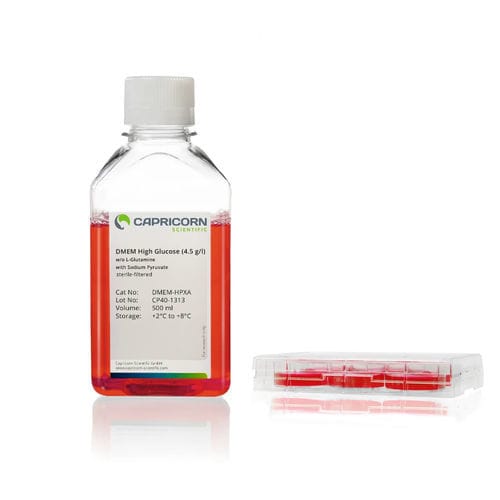Reactivo medio de cultivo - DMEM-HPXA - Capricorn Scientific GmbH - medio de Eagle modificado por Dulbecco / para cultivos celulares / líquido