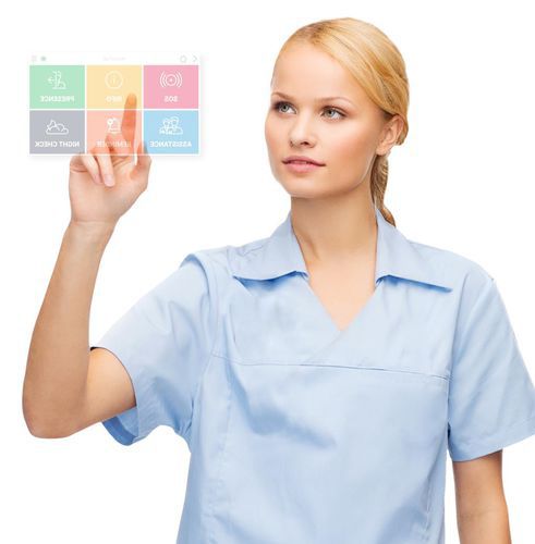 Terminal multimedia del paciente táctil - NurseTab - Caretronic Ltd