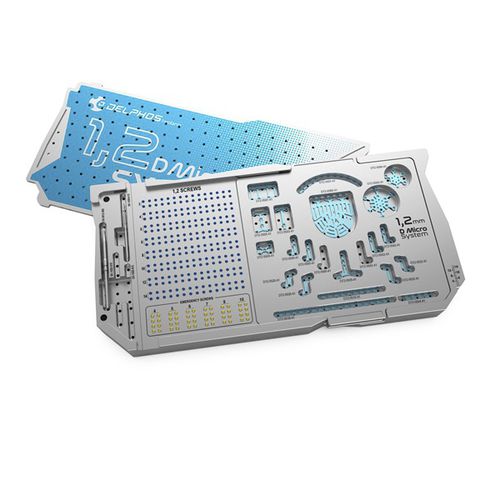 Kit de instrumentos para cirugía craneomaxilofacial - System D Micro S - for 1,2mm plating system - Delphos Implants