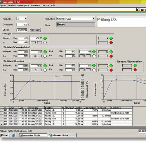 Software de medición - LTC - innomatec Mess- und Schnellanschluss-Systeme GmbH - de prueba / médico / de prueba