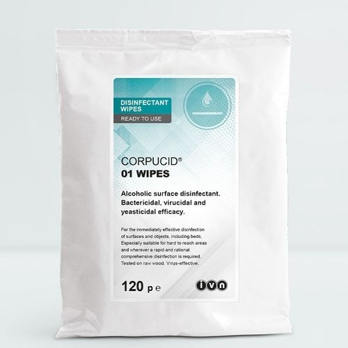 Toallita limpiadora para suelos y superficies - CORPUCID® 01 - IVN Nettetal & Unigema - lote de 120