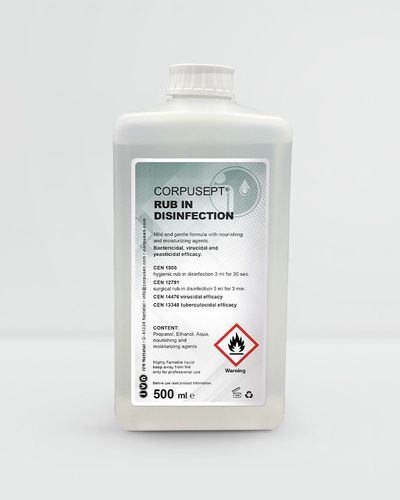 Desinfectante para la higiene de las manos - CORPUSEPT® - IVN Nettetal & Unigema - líquido / 500 mL / a base de alcohol
