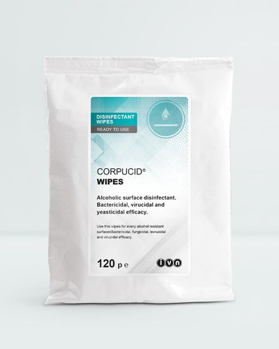 Toallita limpiadora para suelos y superficies - CORPUCID® - IVN Nettetal & Unigema - lote de 120