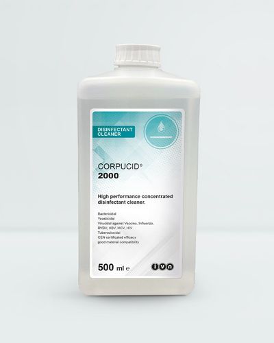 Desinfectante para mobiliario médico - CORPUCID® 2000 - IVN Nettetal & Unigema - para suelos / líquido / 500 mL