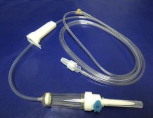Set de perfusión con cámara de goteo - EQUI-VEN "PLUS"	 - Laboratorios Yermedic - con conector en Y / con grifo