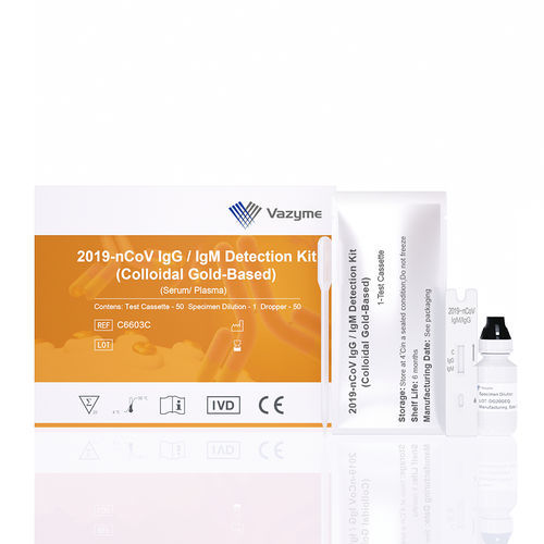 Kit de prueba para COVID-19 - Nanjing Vazyme Medical Technology Co.,Ltd - de inmunoglobulina / de IgG / de IgM