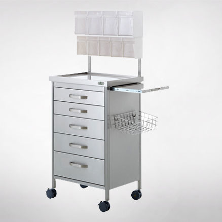 Carro de anestesia - 24140  - Üzümcü Hospital Equipment - de esterilización / para quirófano / para aparato