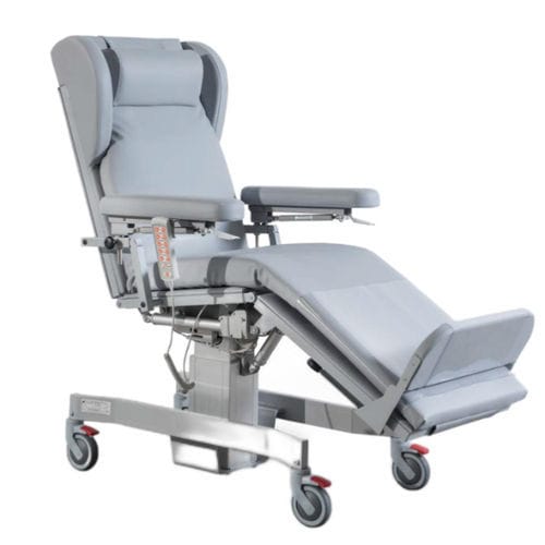 Silla con reposabrazos - DIVA 02 - Valiamo - con ruedas / con respaldo alto / con reposapiés