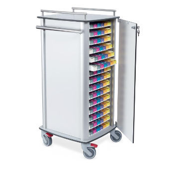 Carro médico - CARRELLI - Valiamo - para pastillero / de aluminio / móvil