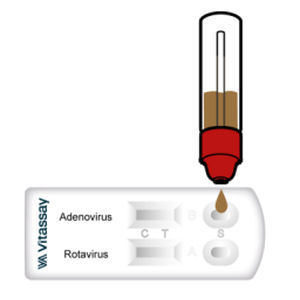 Prueba rápida para enfermermedades infecciosas - VITASSAY HEALTHCARE S.L. - para antígenos / de adenovirus / de rotavirus