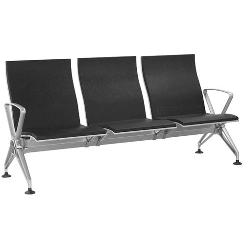 Asiento con estructura modular para sala de espera - SJ9090  - Foshan Oshujian Furniture Manufacturing Co., Ltd - con reposabrazos / con respaldo alto / 3 plazas