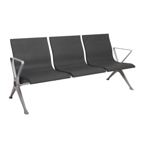 Asiento con estructura modular para sala de espera - SJ9075X - Foshan Oshujian Furniture Manufacturing Co., Ltd - con reposabrazos / con respaldo alto / 3 plazas