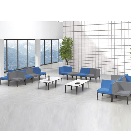 Sofá para sala de espera - SJ5202 - Foshan Oshujian Furniture Manufacturing Co., Ltd - para consulta médica / para 2 personas / 3 plazas