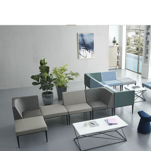 Sofá para sala de espera - SJ5202 - Foshan Oshujian Furniture Manufacturing Co., Ltd - para consulta médica / para 2 personas / 3 plazas