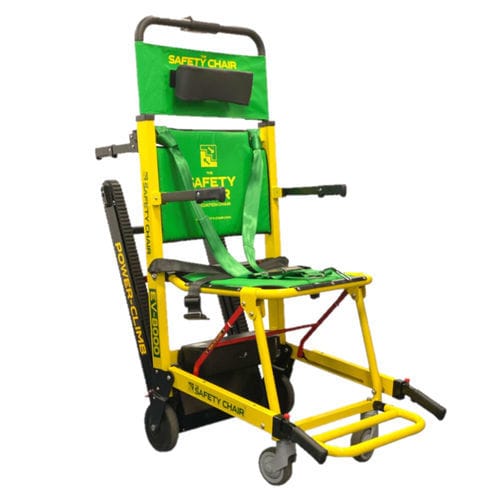 Silla de evacuación salvaescaleras - EV-8000 - Safety Chair International - plegable / con ruedas / bariátrica