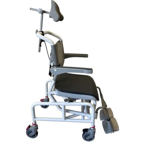 Silla de ducha con reposabrazos - HY313051 - Prontomed srl - con ruedas / con reposapiés / hidráulica