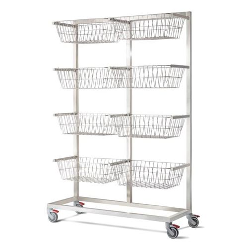 Carro para objetos esterilizados - Palakkad Surgical Industries - para recipientes de esterilización / para transporte / de almacenamiento