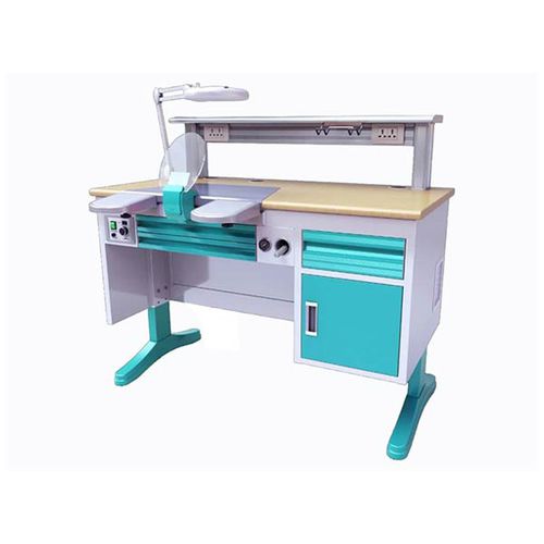 Puesto de trabajo para laboratorio dental con luz - JT-53 - Tangshan UMG Medical Instrument - con estantes / de acero inoxidable
