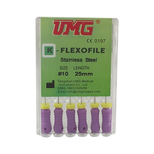 Lima dental para tratamiento endodóntico - K-FLEXOFILE - Tangshan UMG Medical Instrument - de acero inoxidable / adiamantada