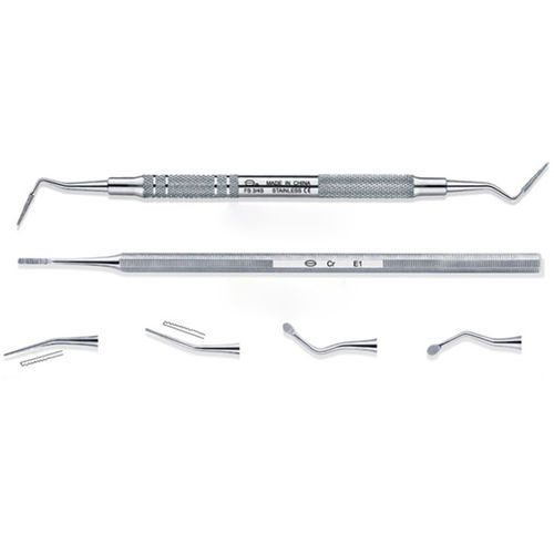 Lima periodontal periodontal - FS3/4S - Tangshan UMG Medical Instrument - doble / de acero inoxidable