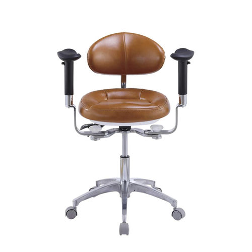 Taburete para odontología - SV037 - Tangshan UMG Medical Instrument - de altura variable / con ruedas / con respaldo
