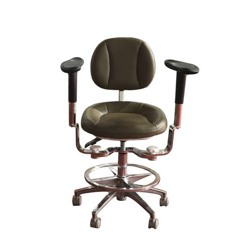 Taburete para odontología - SV044 - Tangshan UMG Medical Instrument - con ruedas / con respaldo / con reposapiés
