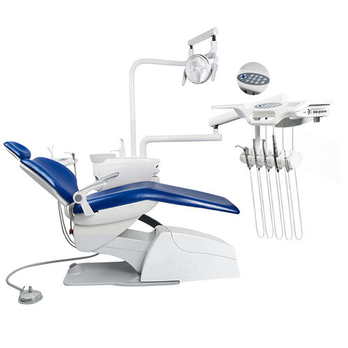 Unidad dental con sillón eléctrico - S2313 - Tangshan UMG Medical Instrument - con portainstrumentos / con luz LED