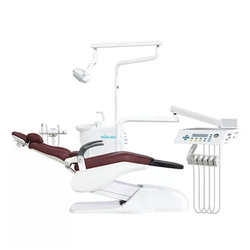 Unidad dental con reposacabezas flexible - K3 - Foshan Koala Medical Technology - con sistema de higiene / con portainstrumentos / con luz LED