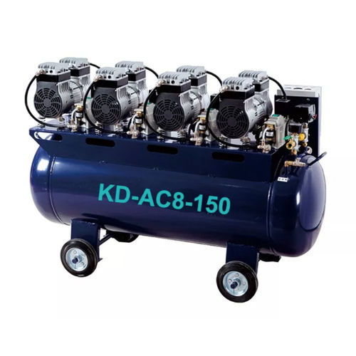 Compresor de aire para odontología - KD-AC8-150 - Foshan Koala Medical Technology - con ruedas / 4 unidades / sin aceite