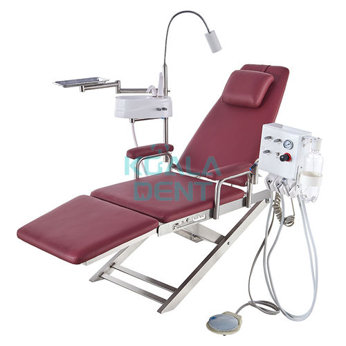 Sillón dental con pedal - Premium - Foshan Koala Medical Technology - portátil / azul / rojo